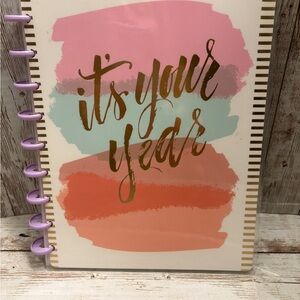 The Happy Planner Colorful Planner with Gold Lettering It’s Your Year Journal